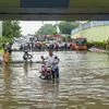 waterlogging, waterlogged, Delhi rains