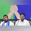 JJP-ASP alliance releases manifesto for Haryana Assembly elections Chandrashekhar Azad Ravan, Azad Ravan, Chandrashekhar, Dushyant Chautala, Chautala