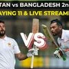 Pakistan vs Bangladesh 2nd Test Playing 11, live timings, streaming
