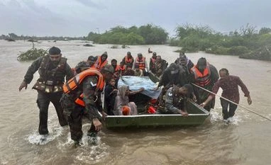 21 trains cancelled due to waterlogging over tracks in Andhra, Telangana Gujarat Flood, Gujarat Rescue