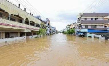 NDRF begins airdropping food packets, water in flood-hit Vijayawada Andhra Flood, Flood, Andhra Pradesh Flood
