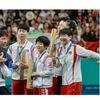 North-South Korea Olympic podium selfie