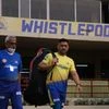 KS Viswanathan with MS Dhoni