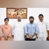 Wrestlers Vinesh Phogat and Bajrang Punia with Congress Chief Mallikarjun Kharge and senior leader K. C. Venugopal on Friday. Wrestlers Vinesh Phogat and Bajrang Punia with Congress Chief Mallikarjun Kharge and senior leader K. C. Venugopal on Friday.