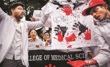 Agitating doctors continue 'cease work', await state's action on ground Bengal Chief Minister Mamata Banerjee said the doctors' protest was ‘definitely a conspiracy by the Centre and some Left parties' FILE PHOTO: REUTERS