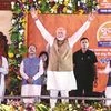 Prime Minister Narendra Modi at the  launch of the Subhadra Yojana in Bhubaneswar on Tuesday                      photo: pti