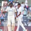 R Ashwin celebrating his century against Bangladesh in Chennai, 2024