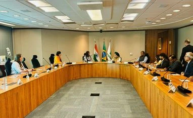 Union Minister Hardeep Singh Puri meets President of Brazilian energy major Petrobras Magda Chambriard in Brasilia on Sept 20, 2024 Union Minister Hardeep Singh Puri meets President of Brazilian energy major Petrobras Magda Chambriard in Brasilia on Sept 20, 2024 | Image: Hardeep Singh Puri/X