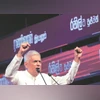 Sri Lanka's President Ranil Wickremesinghe during his final rally for the presidential election Sri Lanka’s President Ranil Wickremesinghe during his final rally for the presidential election