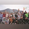 Em 17 de setembro, em um comício eleitoral em Kupwara, Caxemira Em 17 de setembro, em um comício eleitoral em Kupwara, Caxemira