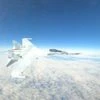 Russian Su-35S Flanker jet headbutting