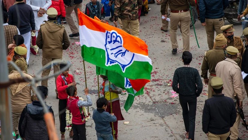 Haryana elections: AAP's Amar Singh extends support to Cong's Dharampal | Haryana Elections News Congress flag