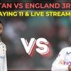Pakistan vs England 3rd Test