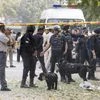 National Security Guard (NSG) personnel conduct inspection at the site after a blast was reported at Prashant Vihar, near CRPF school in Rohini area of New Delhi, Sunday, Oct 20, 2024. (PTI Photo)