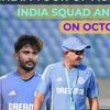 India squad announcement on October 28