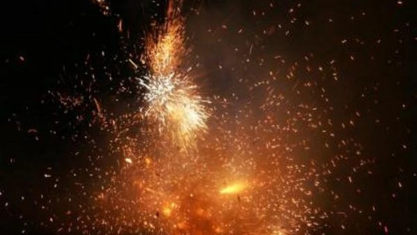 firework incident, kerala Photo: Twitter