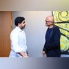 Nara Lokesh meets Microsoft CEO, seeks support for advancing IT in Andhra Nara Lokesh, Satya NadellaNara Lokesh, Satya Nadella