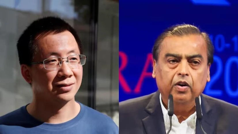 Zhang Yiming, Mukesh Ambani Zhang Yiming, Mukesh Ambani