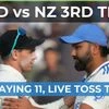India vs New Zealand 3rd Test Playing 11