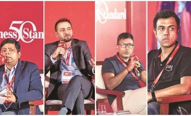 (From left) Saurabh Tiwari, CTO, PolicyBazaar; Ashish Sehdev, VP & Head, APAC Everest Group; Srikanth Subramanian, MD & CEO, Angel One Wealth; Girish Krishna, Director - Payments and Merchant Services, Amazon Pay India (From left) Saurabh Tiwari, CTO, PolicyBazaar; Ashish Sehdev, VP & Head, APAC Everest Group; Srikanth Subramanian, MD & CEO, Angel One Wealth; Girish Krishna, Director - Payments and Merchant Services, Amazon Pay India