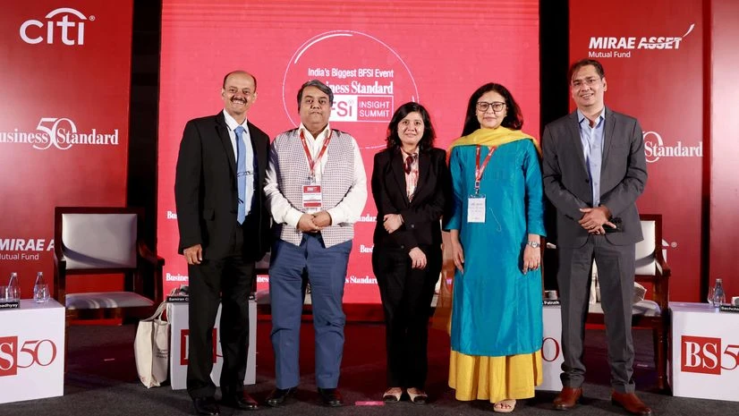 Samiran Chakraborty, Citi l Soumya Kanti Ghosh, SBI l Aditi Nayar, ICRA l Sachchidanand Shukla, L&T l Ila Patnaik, Aditya Birla group pic by:- sushil jadhav Samiran Chakraborty, Citi l Soumya Kanti Ghosh, SBI l Aditi Nayar, ICRA l Sachchidanand Shukla, L&T l Ila Patnaik, Aditya Birla group pic by:- sushil jadhav
