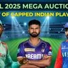 Capped Indian players for IPL 2025 auctions