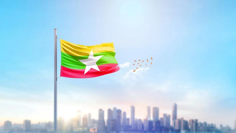 Myanmar flag Myanmar flag