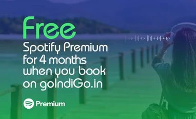 IndiGo offers complimentary Spotify Premium for 4 months on flight bookings Image: Indigo