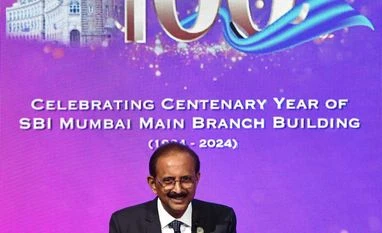 State Bank of India plans to open 300-400 branches a year in medium term SBI Chairman CS Setty attends the celebration of 100th year of SBI Horniman branch and launch of volume 5 of SBI's evolution book in Mumbai on Monday 18th Nov, 2024 | Photo: KAMLESH PEDNEKAR