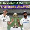 India vs Australia LIVE SCORE UPDATES 1st Test Day 2