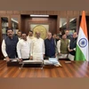 Opposition MPs, who are members of the Joint Committee of Parliament on the Waqf (Amendment) Bill, 2024, met Lok Sabha Speaker Om Birla Opposition MPs, who are members of the Joint Committee of Parliament on the Waqf (Amendment) Bill, 2024, met Lok Sabha Speaker Om Birla