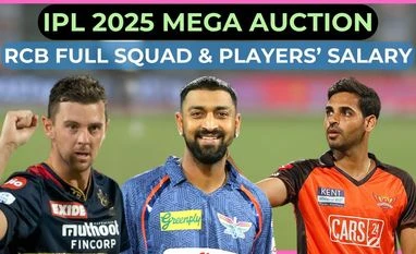 RCB's most costly player, full list of players bought in IPL 2025 auction RCB full squad and players' salary for IPL 2025 mega auction