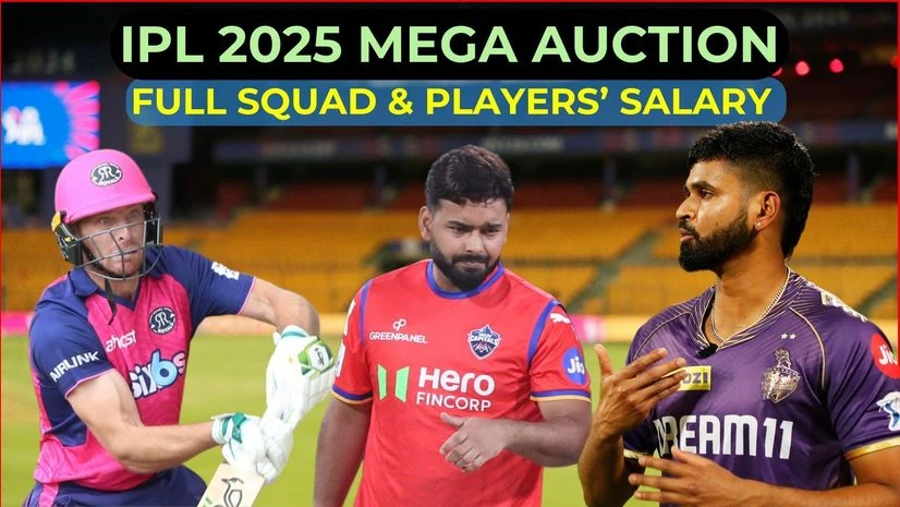 IPL 2025: Full squad of all 10 teams and players' salary IPL 2025: Full squad of all 10 teams and players' salary