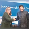 Union Minister Piyush Goyal with Sophie Primas (left), minister delegate for foreign trade and French nationals abroad, at the Indo-French CEOs Forum in New Delhi. (Photo: PTI) Union Minister Piyush Goyal with Sophie Primas (left), minister delegate for foreign trade and French nationals abroad, at the Indo-French CEOs Forum in New Delhi. (Photo: PTI)