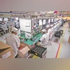 An electronics manufacturing factory in Noida, UP. The state is seeking foreign investments for its electronics industry An electronics manufacturing factory in Noida, UP. The state is seeking foreign investments for its electronics industry