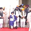 Shiromani Akali Dal leader Sukhbir Singh Badal serves as a 'sewadar' at Golden Temple in Amritsar. (Photo/X-PTI)