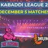 PKL 2024 today's matches