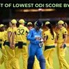 Indian women's team's lowest score in ODI cricket
