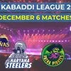 PKL 2025 December 6 schedule