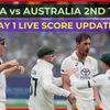 India vs Australia 2nd Test Day 1 live full scorecard