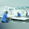 Women employees at work in Tata Power Solar's Tirunelveli unit. This is the largest single-location solar cell or photovoltaic (PV) cell and module manufacturing facility in India. Women employees at work in Tata Power Solar's Tirunelveli unit. This is the largest single-location solar cell or photovoltaic (PV) cell and module manufacturing facility in India.