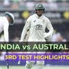 India vs Australia 3rd Test Day 1 highlights