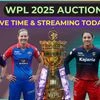 WPL 2025 auction live timings (IST)