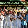 Highest successful run chase in Brisbane Test