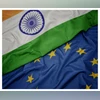 India, EU, European Union, India flag India, EU, European Union, India flag