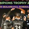 Champions Trophy 2025 New Zealand Schedule, live telecast and live streaming details