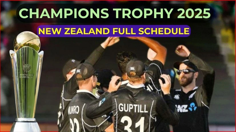 Champions Trophy 2025 New Zealand Schedule, live telecast and live streaming details Champions Trophy 2025 New Zealand Schedule, live telecast and live streaming details