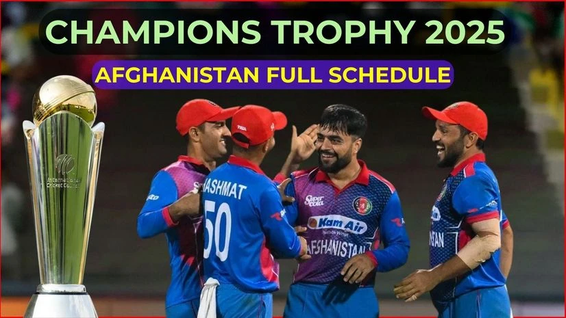 Champions Trophy 2025 Afghanistan Schedule, live telecast and live streaming details Champions Trophy 2025 Afghanistan Schedule, live telecast and live streaming details