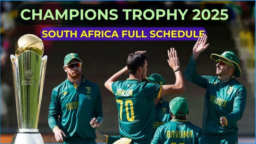 Champions Trophy 2025 South Africa Schedule, live telecast and live streaming details Champions Trophy 2025 South Africa Schedule, live telecast and live streaming details