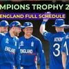 Champions Trophy 2025 England Schedule, live telecast and live streaming details